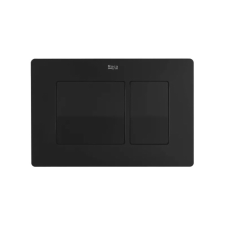 Rezervor WC Roca A89P40T010, 1150 mm, 350 mm, 110, 90 mm, 180, 230 mm, 2 moduri spalare, clapeta neagru mat [1]