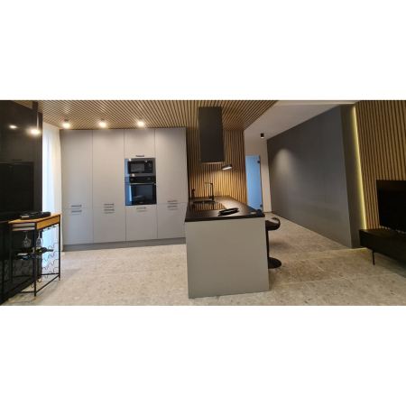 Riflaj MDF decorativ LDA PREMIUM de tip Panou Acoustic, Stejar Natur Saragossa, 260x40 cm [16]