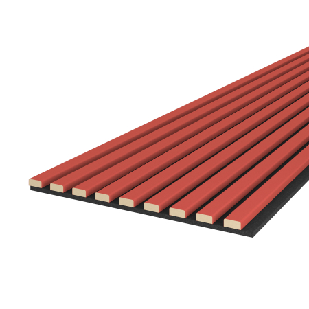 Riflaj MDF decorativ LDA PREMIUM de tip Panou Acustic, Coral, 260x40 cm [1]