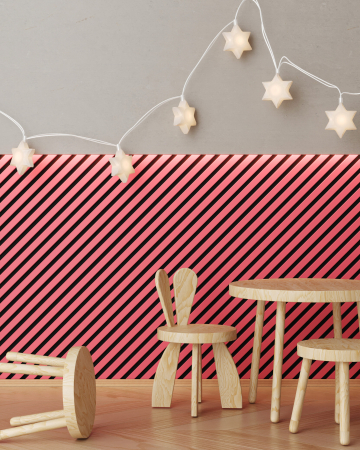 Riflaj MDF decorativ LDA PREMIUM de tip Panou Acustic, Coral, 260x40 cm [4]