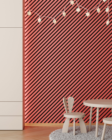 Riflaj MDF decorativ LDA PREMIUM de tip Panou Acustic, Coral, 260x40 cm [3]