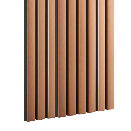 Living & hol - Riflaj MDF decorativ LDA PREMIUM de tip Panou Acustic, Cupru periat, 260x40 cm