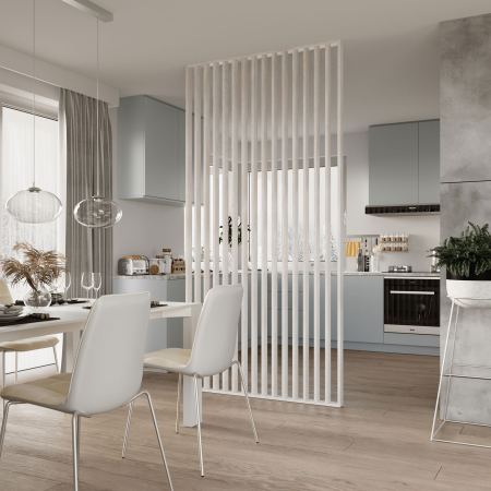 Riflaj perete despartitor MDF, LDA PREMIUM, Stejar Argintiu, 275x58 cm [3]