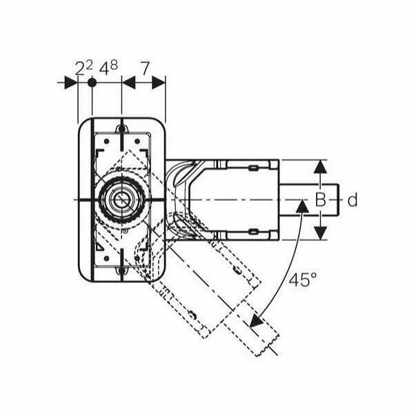 Rigola pentru dus Geberit CleanLine 65-90 mm [2]