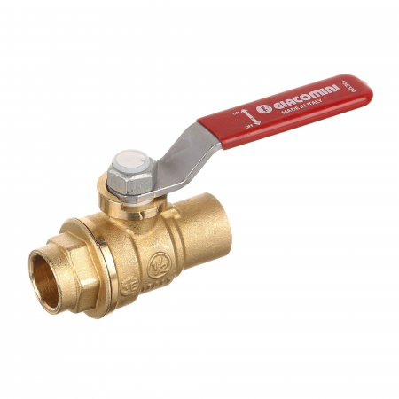 Obiecte si instalatii sanitare - Robinet apa de trecere Giacomini, D15 mm, levier, pentru lipire teava de cupru