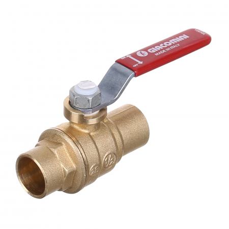 Obiecte si instalatii sanitare - Robinet apa de trecere Giacomini, D18 mm, levier, pentru lipire teava de cupru