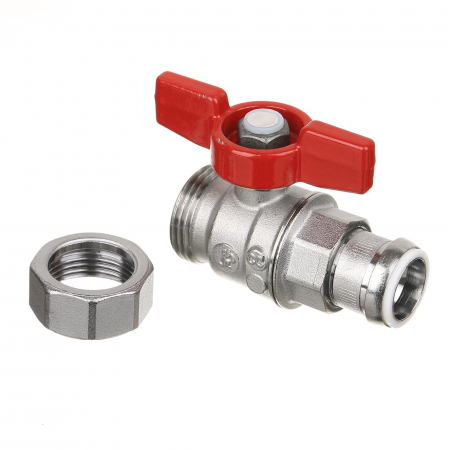 Obiecte si instalatii sanitare - Robinet apa de trecere olandez tip fluture Giacomini R859X323, dimensiune 1/2", Interior - Exterior, Alama