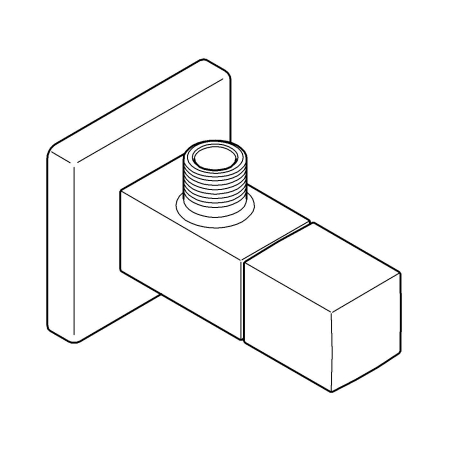 Robinet coltar Grohe 22012DC0, 1/2'' x 3/8'', metal, mat, otel satinat [3]