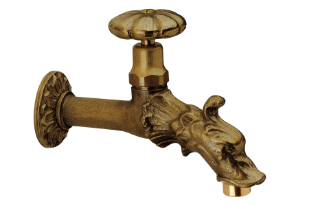 Instalatii sanitare - Robinet de gradina Remer Rubinetterie 202MA, montaj exterior, alama, ventil, filet 1/2", adaptor furtun 3/4", finisaj cromat