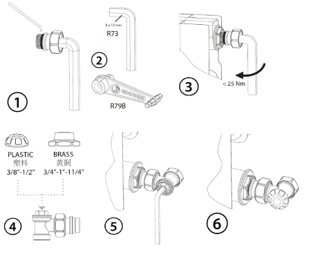 Robinet de retur unghiular Giacomini R14X035, pentru radiator, filet interior-exterior 1”, presiune maxima 16 bar, alama cromata [3]