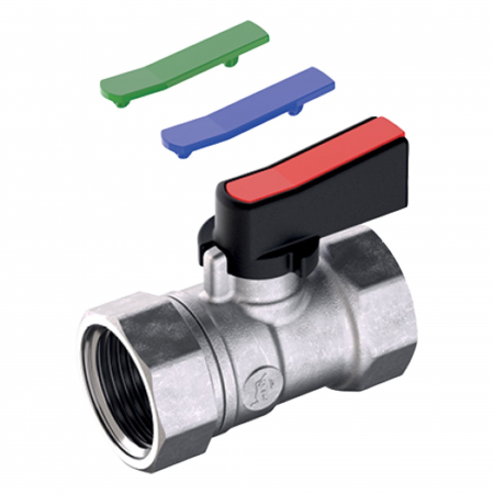 Obiecte si instalatii sanitare - Robinet mini pentru apa tip fluture Giacomini R690X003, dimensiune 1/2, Interior - Interior, Alama