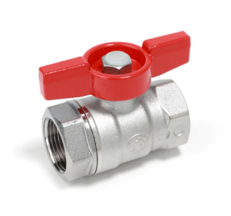 Obiecte si instalatii sanitare - Robinet sfera Giacomini, alama cromata, filet interior - interior, 1", maner fluture