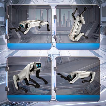 Robot caine inteligent cu telecomanda pentru copii 6 ani+, 20 functii interactive, senzori pentru evitarea obstacolelor, deplasare autonoma si miscari [6]