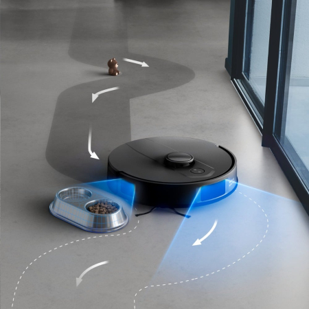 Robot de aspirare Rowenta X-Plorer Serie S135+ RR91D5WH, 5000Pa, 120 min autonomie, 2 senzori, scanare 360°, detectare obstacole, harta permanenta, recipient praf 4.5L, recipient apa 280ml, statie inc [6]