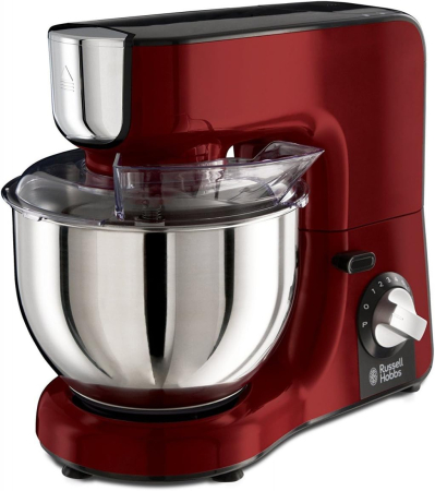 Bucatarie - Robot de bucatarie multifunctional Russell Hobbs Desire, bol 3L, accesorii multiple, viteze variabile, rosu