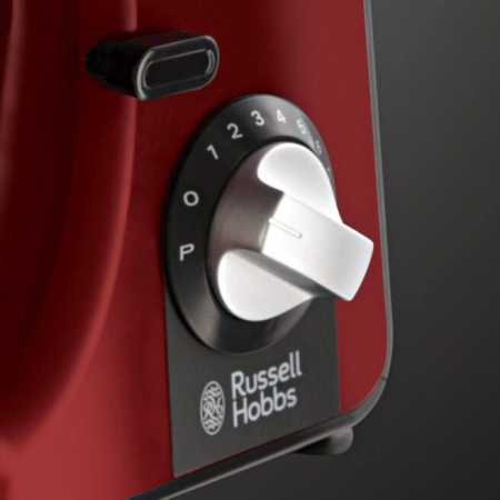 Robot de bucatarie multifunctional Russell Hobbs Desire, bol 3L, accesorii multiple, viteze variabile, rosu [6]