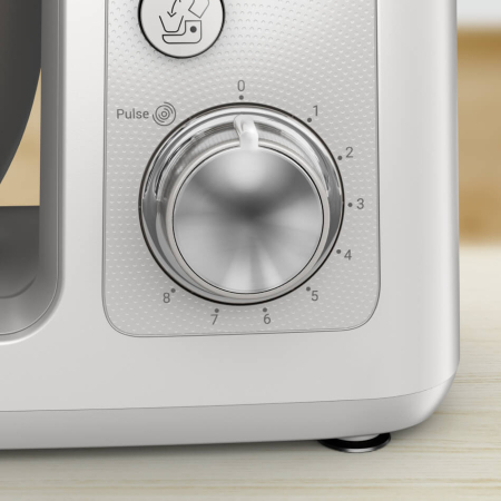 Robot de bucatarie Tefal Bake Partner QB525B38, 1100W,  4.6L, 8 trepte de viteza, functie Pulse, rasnita, tocator carne, tel, carlig aluatur [14]