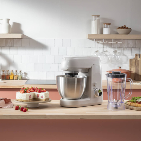 Robot de bucatarie Tefal Bake Partner QB525B38, 1100W,  4.6L, 8 trepte de viteza, functie Pulse, rasnita, tocator carne, tel, carlig aluatur [9]