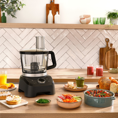 Robot de bucatarie Tefal DoubleForce 3 DO8318E0, 1000 W, 28 functii, 2 trepte viteza, functie Pulse, bol 3 L, blender 2 L, lame Powelix Life cu inveli [3]