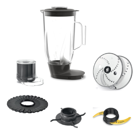Robot de bucatarie Tefal DoubleForce 3 DO8318E0, 1000 W, 28 functii, 2 trepte viteza, functie Pulse, bol 3 L, blender 2 L, lame Powelix Life cu inveli [10]