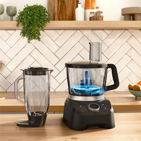 Robot de bucatarie Tefal DoubleForce 3 DO8318E0, 1000 W, 28 functii, 2 trepte viteza, functie Pulse, bol 3 L, blender 2 L, lame Powelix Life cu inveli [5]