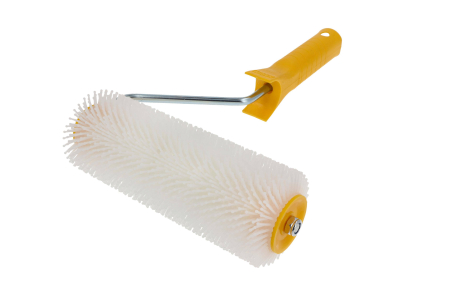 Unelte de vopsit si tencuit - Rola cu ac Hardy in forma de bila pentru ventilatie, latime 20 cm, inaltime ac 13 mm, cu maner