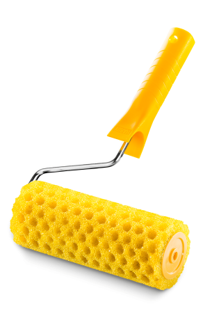 Unelte de vopsit si tencuit - Rola de vopsea texturata rezistenta, model mazare, latime 25 cm, cu maner