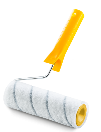 Unelte de vopsit si tencuit - Rola de vopsit Hardy din nailon, latime 25 cm, inaltime fir 6 mm, cu maner