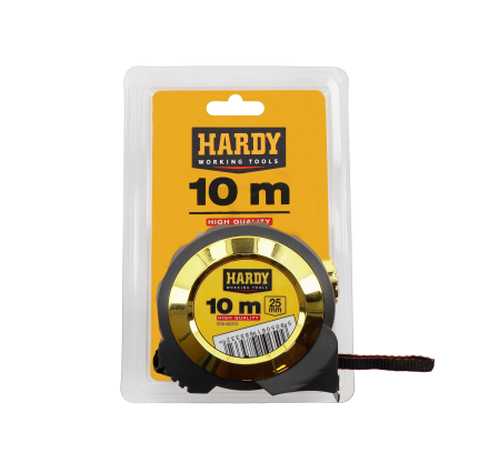 Ruleta de masurat cu blocare automata Hardy seria *48*, 10 m x 25 mm, ambalaj blister [2]