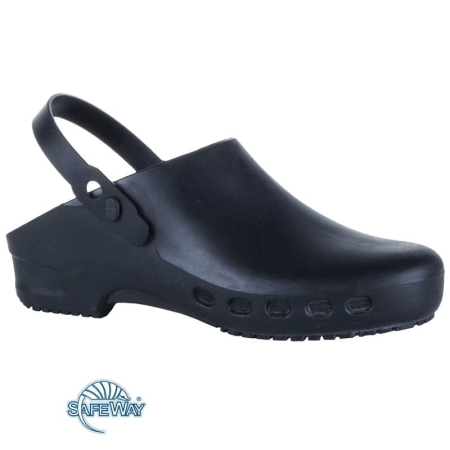 Incaltaminte protectia muncii - Saboti de protectie Safeway KG063 Viola OB A E SRA, Bombeu de protectie, Lamela antiperforatie, Antiderapant, Marime 34/35