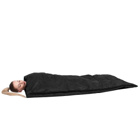 Sac de dormit, cu geanta de transport, 190x73cm, 10-25grade, culoare negru [4]