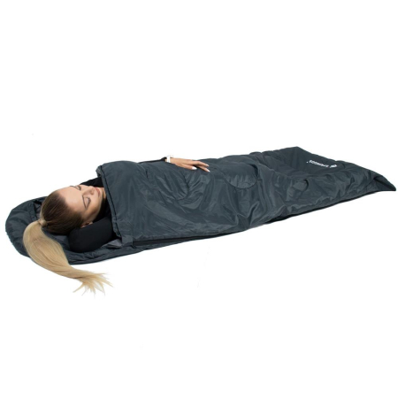 Sac de dormit tip mumie, cu geanta de transport, 210x73cm, 8-20grade, culoare gri [5]