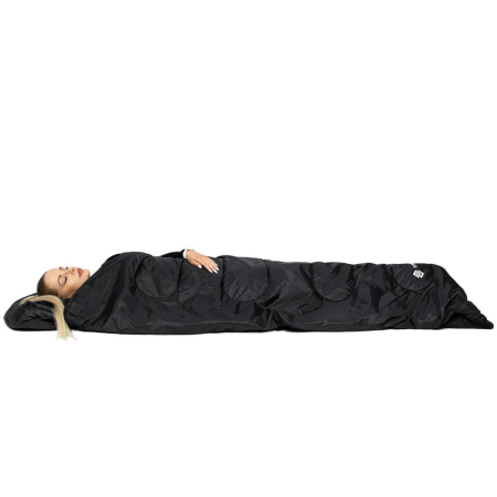 Sac de dormit tip mumie, cu geanta de transport, 210x73cm, 8-20grade, culoare negru [9]