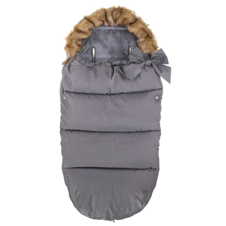 Corturi & articole camping - Sac iarna bebelusi carucior universal impermeabil fleece, 90x45 cm, protectie vant, gri inchis