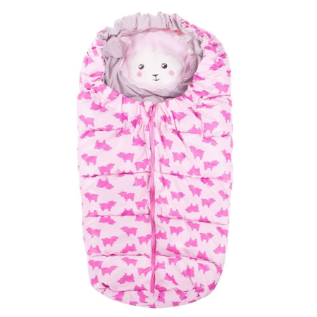 Corturi & articole camping - Sac iarna pentru carucior model universal, 80x45cm, roz