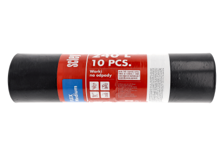 Saci de gunoi Scley, capacitate 240 l, folie Flex Medium, gri, rola de 10. [2]