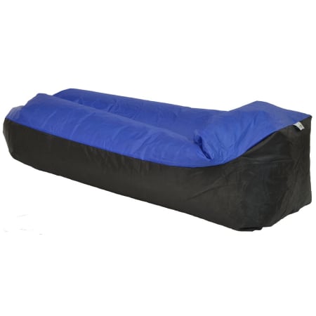 Gradina - Saltea gonflabila pentru plaja cu pliere rapida, maxim 180kg, 180x70x50 cm, bleumarin si negru