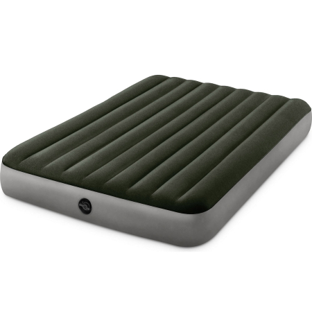 Gradina & balcon - Saltea gonflabila intex prestige dura-beam queen pompa inclusa, 152x203x25 cm, confort, verde