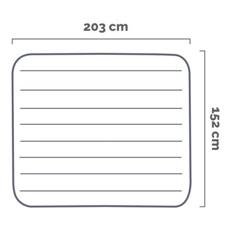 Saltea gonflabila intex prestige downy queen dura-beam fiber-tech, 152x203x25 cm, gri antracit [3]