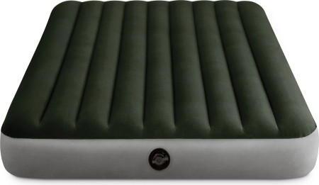 Saltea gonflabila intex prestige downy queen dura-beam fiber-tech, 152x203x25 cm, gri antracit [1]