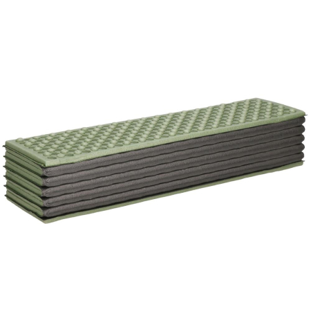 Saltea pliabila pentru camping sau plaja, 182x60 cm, spuma XPE, termoizolanta, pliere armonica, 12 segmente, verde [20]