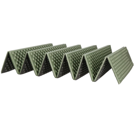 Saltea pliabila pentru camping sau plaja, 182x60 cm, spuma XPE, termoizolanta, pliere armonica, 12 segmente, verde [9]