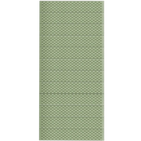 Saltea pliabila pentru camping sau plaja, 182x60 cm, spuma XPE, termoizolanta, pliere armonica, 12 segmente, verde [23]