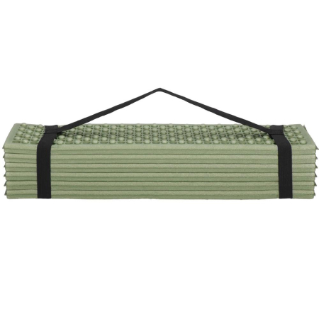 Saltea pliabila pentru camping sau plaja, 182x60 cm, spuma XPE, termoizolanta, pliere armonica, 12 segmente, verde [21]