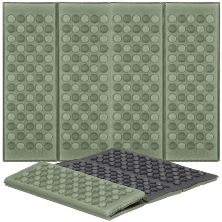 Saltea pliabila pentru sezut la camping sau picnic, spuma XPE termoizolanta, impermeabila, 40x28x1 cm, verde [1]