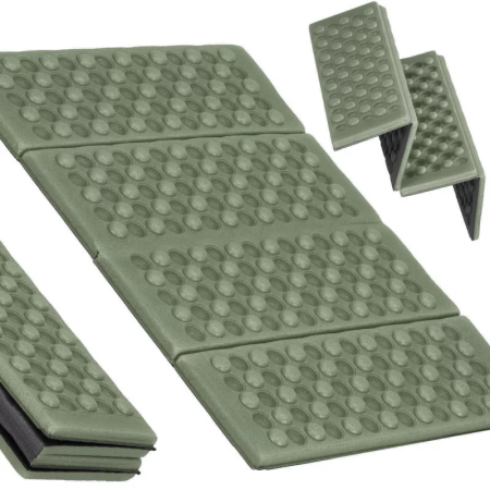 Saltea pliabila pentru sezut la camping sau picnic, spuma XPE termoizolanta, impermeabila, 40x28x1 cm, verde [14]