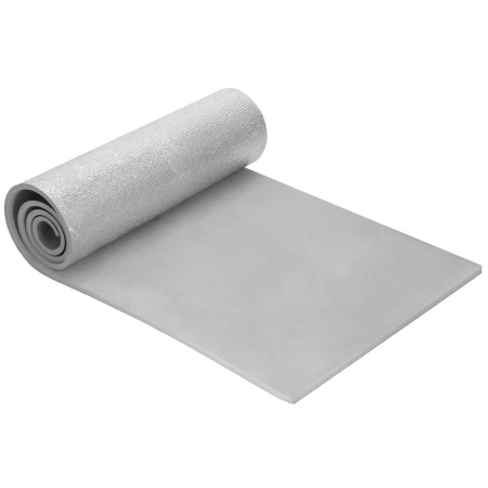 Gradina & balcon - Saltea termoizolanta pentru camping sau plaja, 180x50 cm, spuma PE cu folie aluminiu, grosime 1 cm, gri