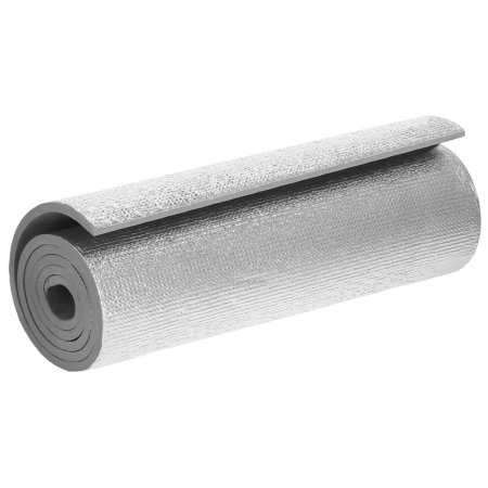 Saltea termoizolanta pentru camping sau plaja, 180x50 cm, spuma PE cu folie aluminiu, grosime 1 cm, gri [14]