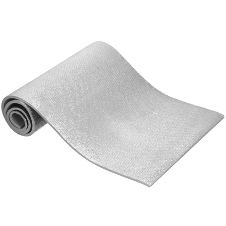 Saltea termoizolanta pentru camping sau plaja, 180x50 cm, spuma PE cu folie aluminiu, grosime 1 cm, gri [19]