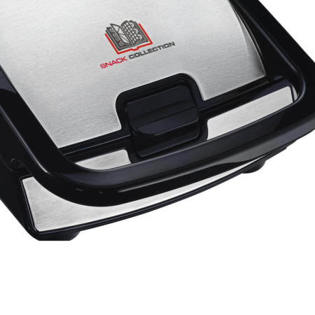 Sandwich maker multifunctional Tefal Snack Collection 4 in 1 SW854D16, 700W, 4 seturi de placi incluse, invelis antiaderent, argintiu [3]